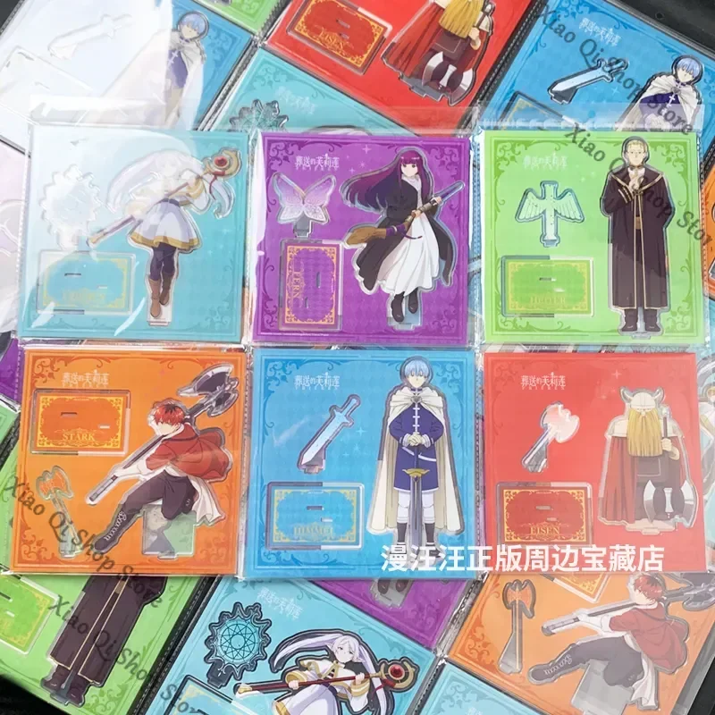 offizielles Original Frieren: Beyond Journey's End Anime-Hambitus-Acryl-Stehschild Fern Stark, quadratisches Element-Desktop-Ornament