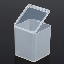 2pcs Mini Small Case PP Transparent Plastic Storage Box Pack Boxes DIY Making Screw Parts Manicure Nail Material Accessories