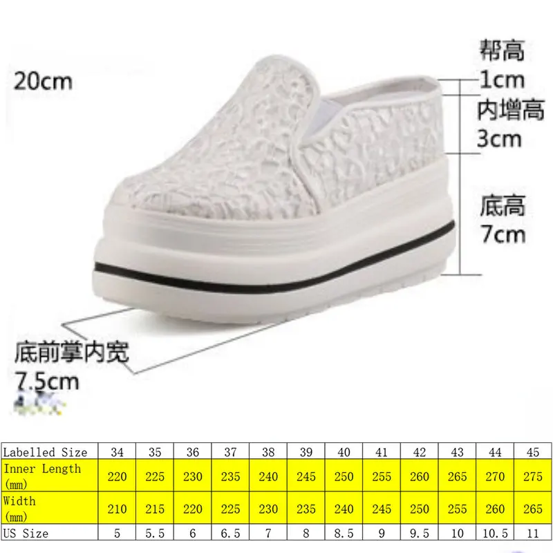 Fujin 10.5cm 10cm Air Mesh PU Leather donna scarpe Casual Platform Wedge Sneakers tacco grosso scarpe estive moda tacchi nascosti