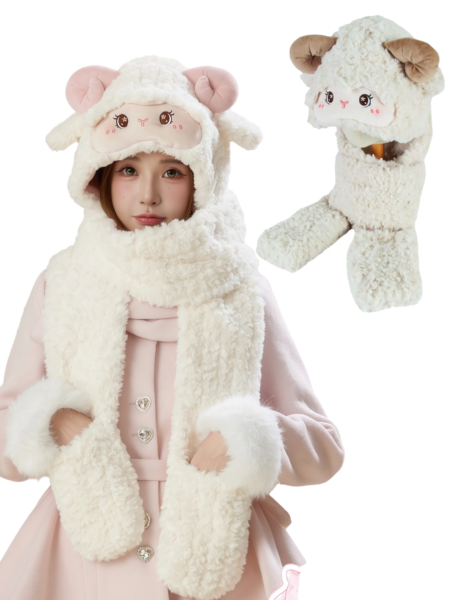 ensemble-bonnet-echarpe-et-gants-d'hiver-epais-pour-filles-mignon-en-coton-velours-de-mouton-chaud-resistant-style-dessin-anime-kit-trois-pieces