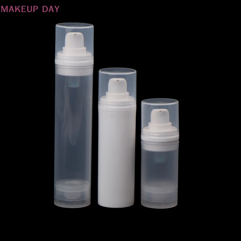 15/30/50Ml Lege Luchtloze Pompflessen Mini Lotion Vacuüm Cosmetische Containers Vrouwen Vormen Reisemulsiefles