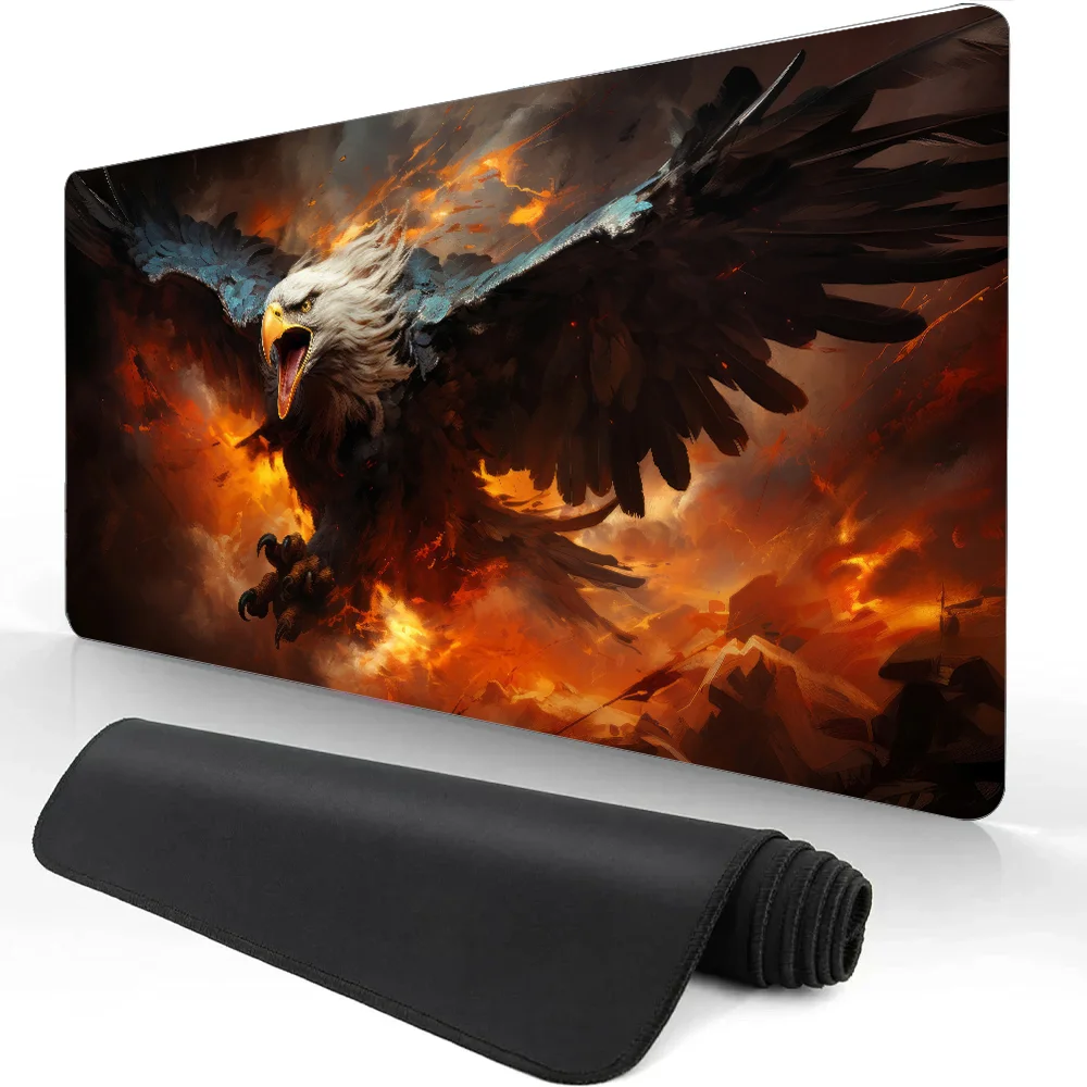 

Красивый коврик для мыши с орлом, большие компьютерные аксессуары, коврики для офисного игрового стола, XXL, противоскользящие коврики для игровой клавиатуры, коврики для мыши, настольные коврики
