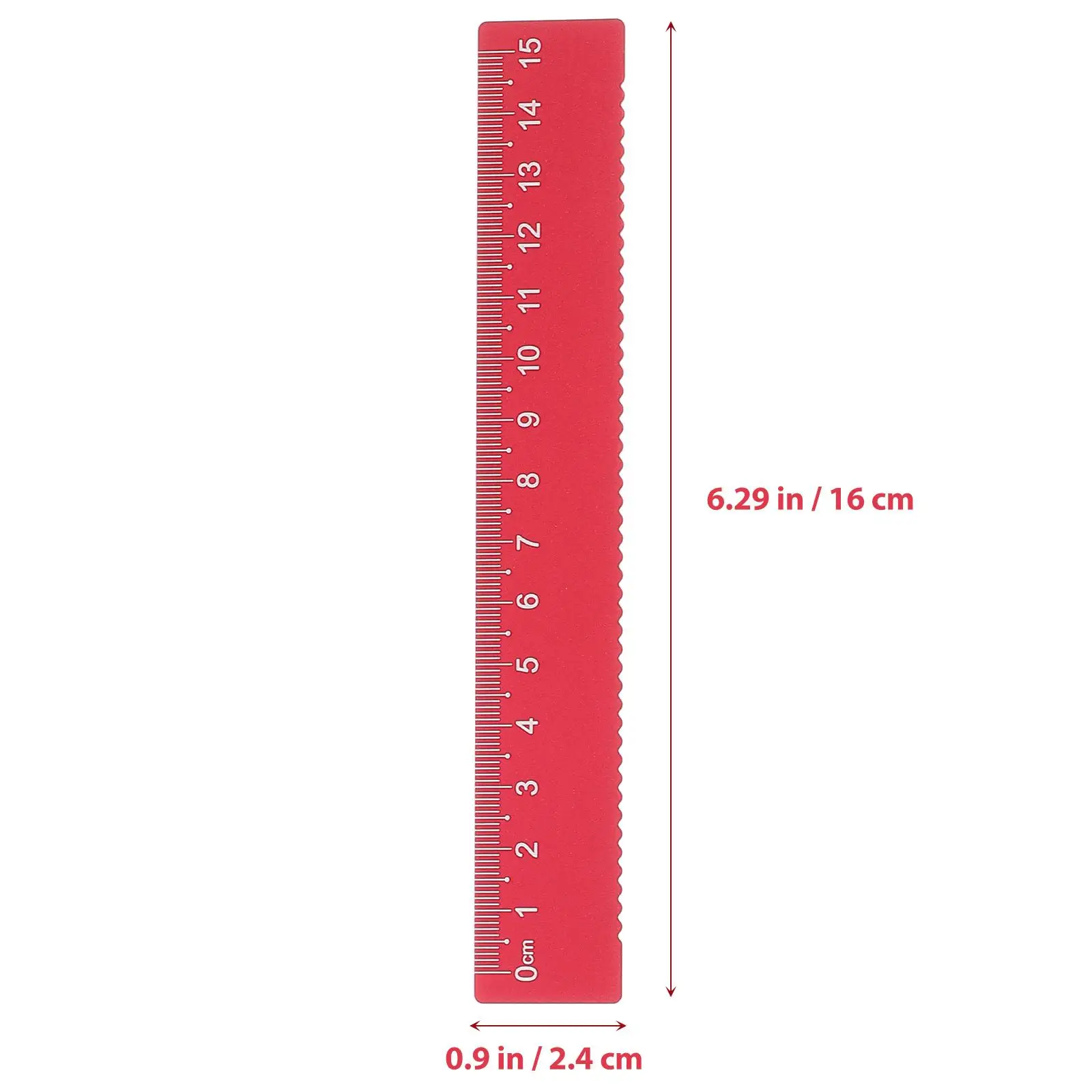 Protractor Red Metal Ruler Set School Supplies Engineering Child Tools for Kids