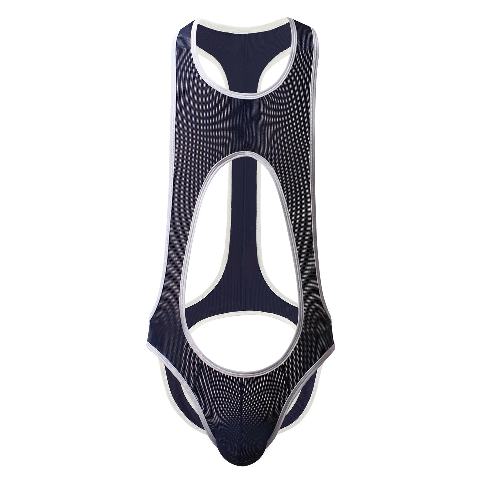 الاباحية مخرمة قطعة واحدة الملابس الداخلية الأرداف شبكة T-الظهر عبودية قميص للرجال الجوف خارج الظهر الأرداف الجوارب مرونة الغريبة الوثن #5