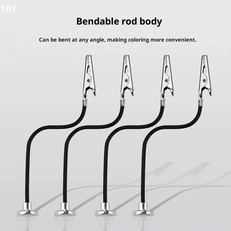 4Pcs Soldering Third Hand With Strong Magnetic Base Flexible Arms PCB Holder Alligator Clip Welding Tool For Electronics Repair