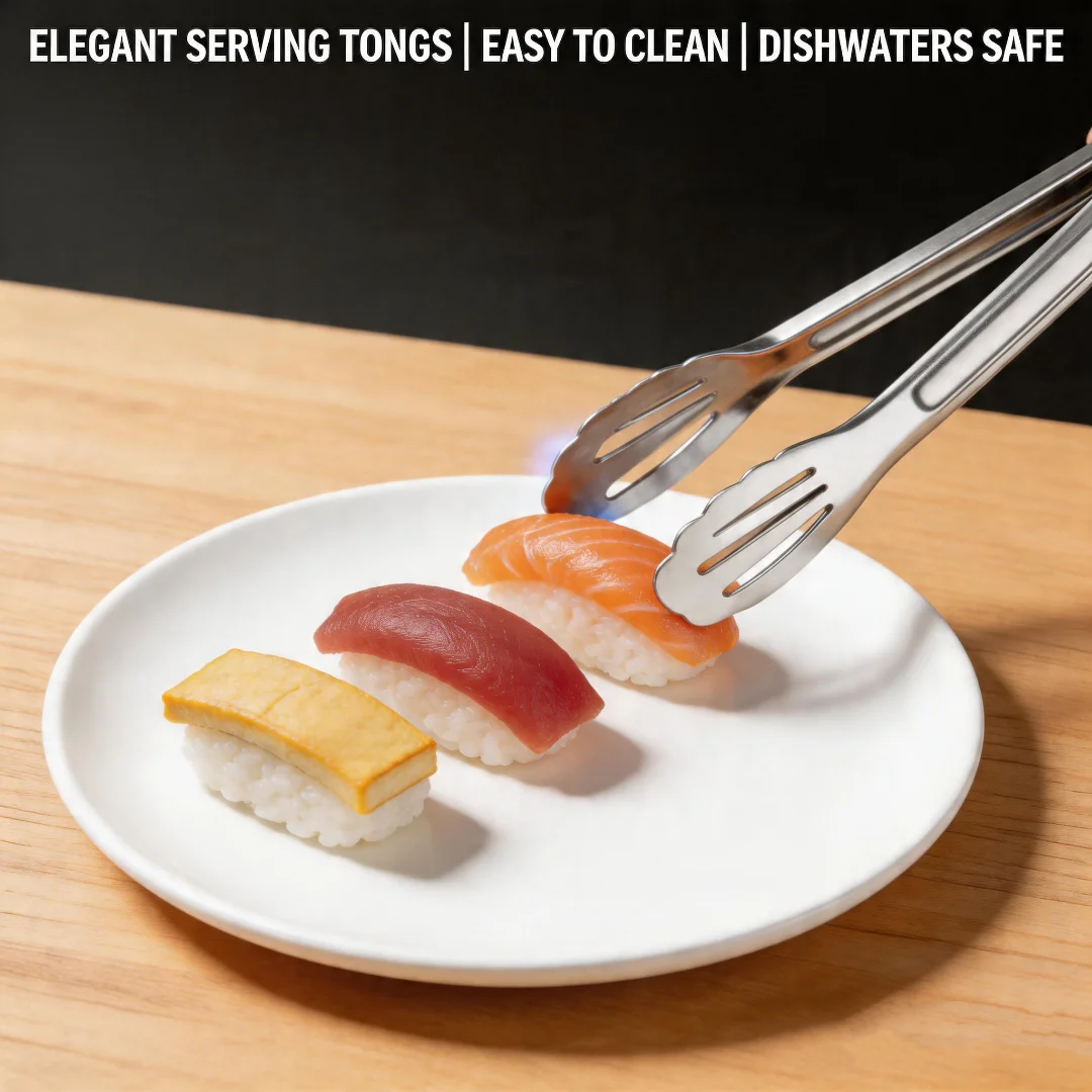 Stainless Steel Food Tongs Barbecue Tongs Meat Salad Steak Food Serving Clip Tweezers Long BBQ Cooking Tongs Kitchen Utensils