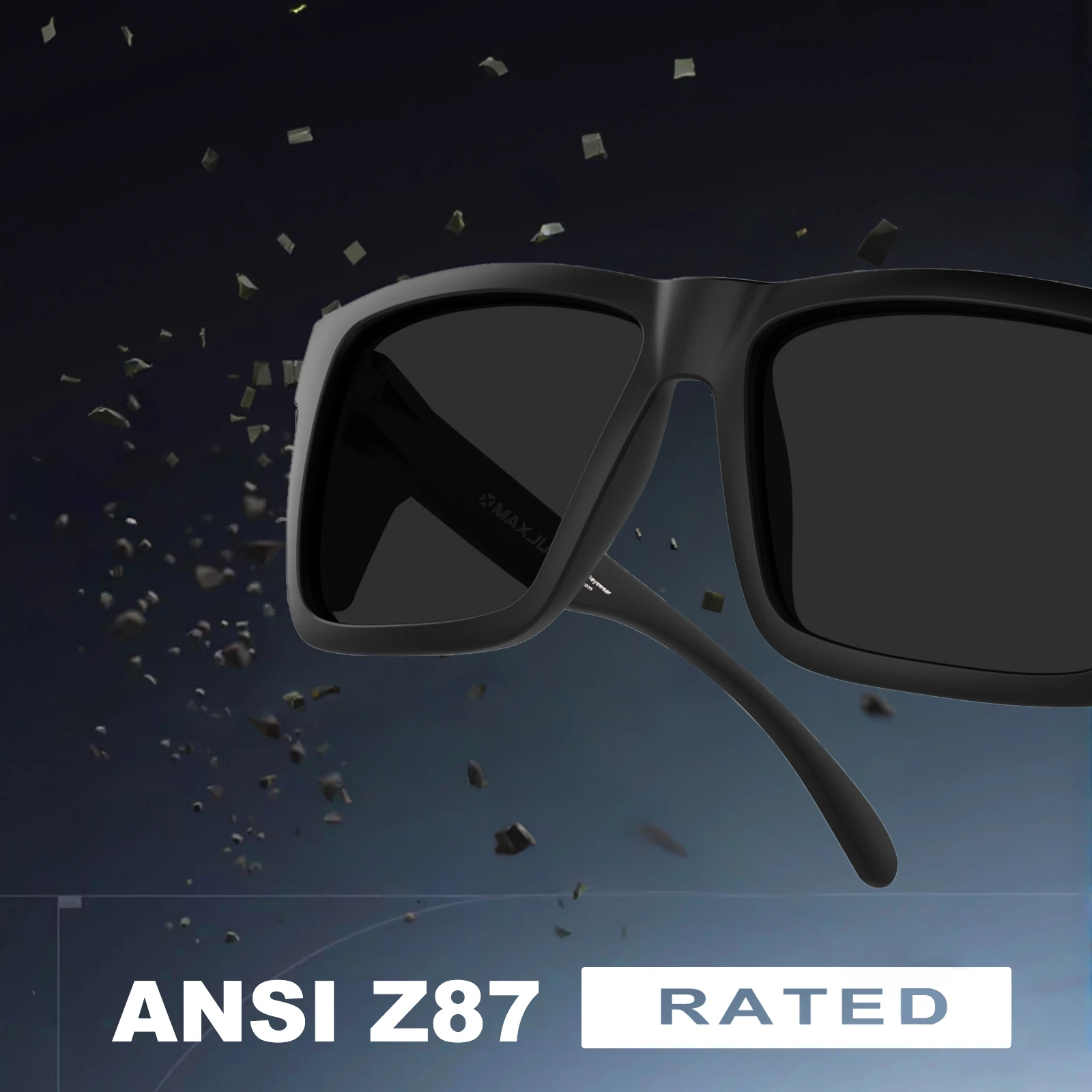 XXL Z87 Impact Sunglasses UV400 Protection TR90 Frame MAXJULI XXL Large Big Head Sunglasses for Men TR90  main image 3