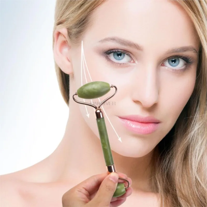 Jade Roller เครื่องนวดหน้าผลิตภัณฑ์กระชับสัดส่วนคอ Body Scraping Health Care นวดหน้าผ่อนคลาย