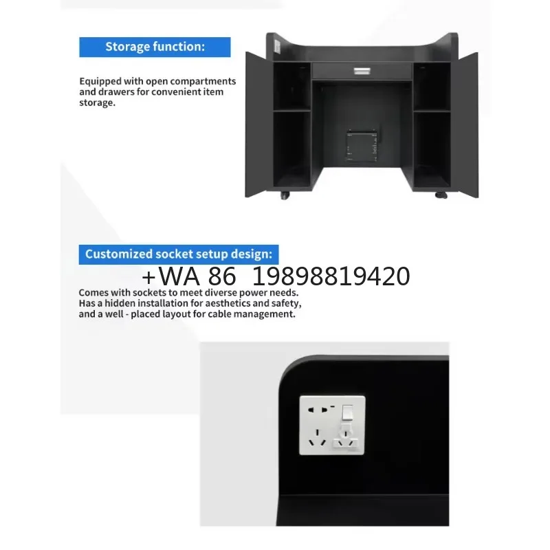 

Portable Booth Led Video Wall Display Screen Animation Retail Store Indoor Dj Station Facade Desk Stand Table