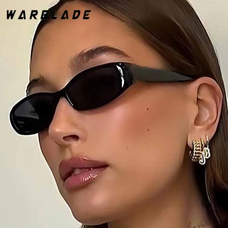 

Trendy Oval Narrow Small Frame Women's Sunglasses Luxury Brand Designer Men Sunglasse Outdoor Travel Drive Summer Shades UV400