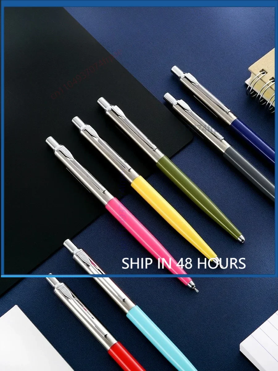 For Ohto Rays Retro Gel Pen Metal Pocket Clip Ceramic Tip Quick Dry Black Ink Business Office Signature Stationery（2pcs）