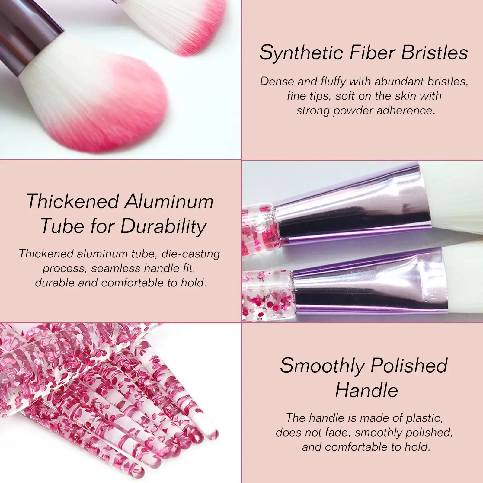 Professional Makeup Brushes Set 10Pcs Soft Fluffy Contour Sculpting Brush Powder Blush Blending Cosmetic Face Beauty Tools