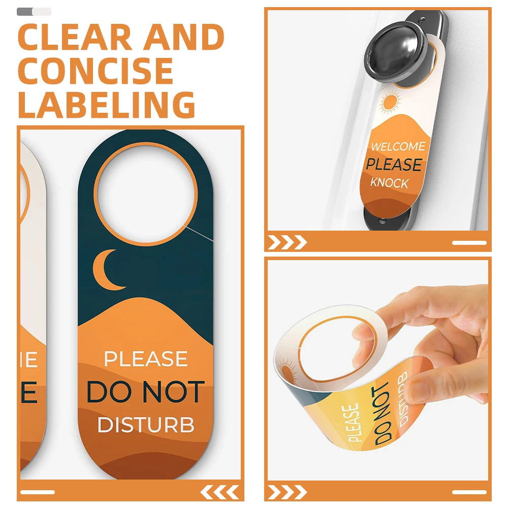 

2 pcs Coated Paper Double Sided Do Not Do Not Disturb Door Sign Disturb Meeting Room Office Bedroom Door Hanger Bedroom Tag