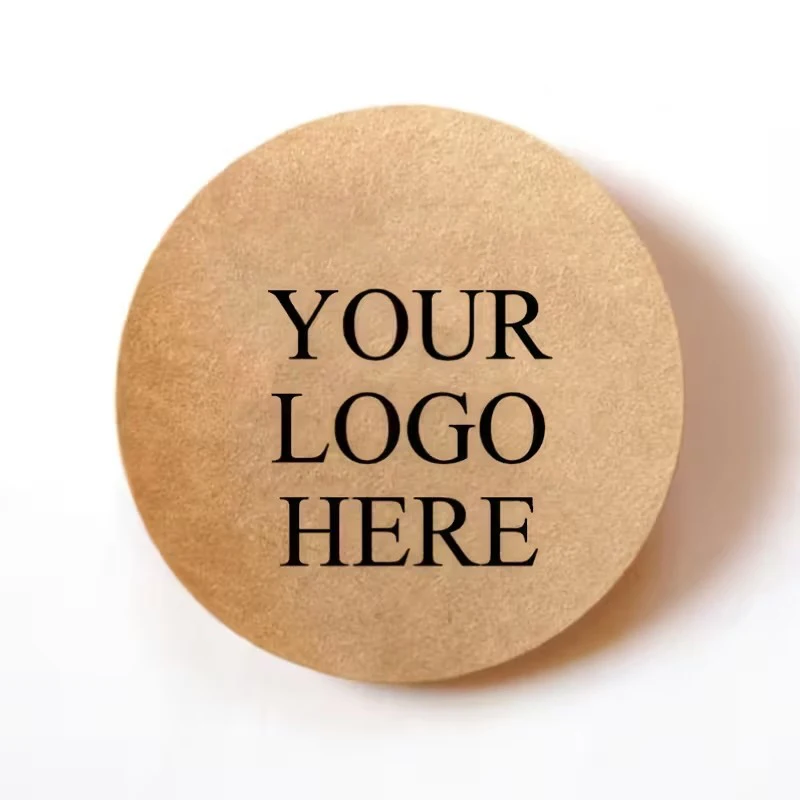 Customized Round Kraft Paper Stickers, Exclusive Customization, for Coffee Shops, Bakery Labels, Handmade Products, Gift Sealing Stickers, Thank You Stickers, Mother's Day Label Stickers, Office Supplies, Universal Labels, Suitable for Business and Daily Life