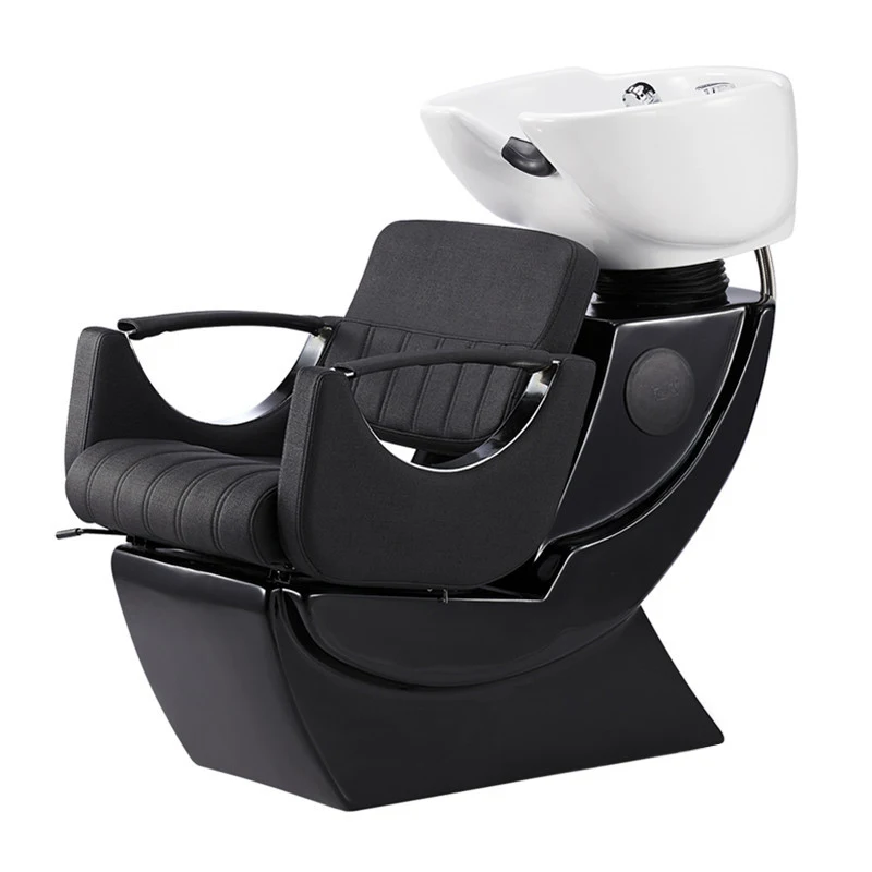 Lavagem Shampoo Chair Set, Cabelo Beleza Salão Móveis Equipamentos, Backwash Unidade, Massagem Pia com Bacia, Atacado