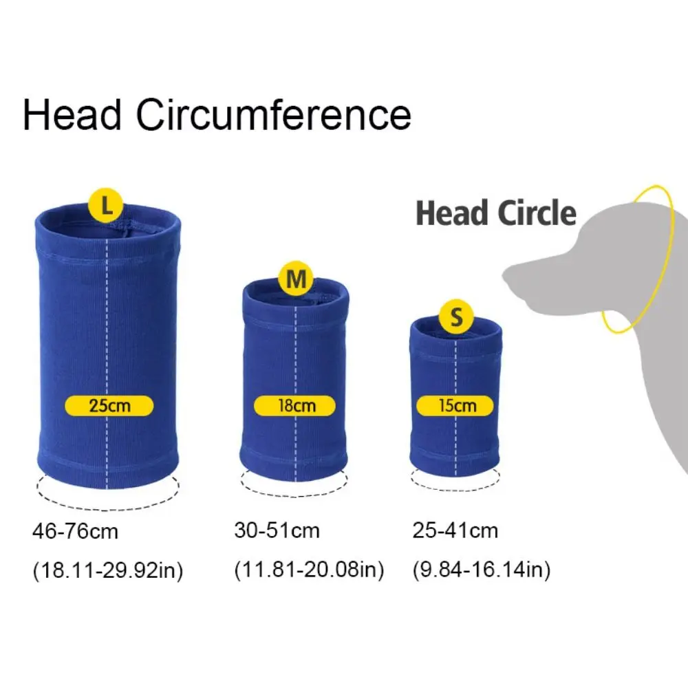 ที่ครอบหูเสริมสวยสุนัขกันเสียงกันลมที่ครอบหัวสุนัขยืดหยุ่นระบายอากาศได้ดีที่คลุมหัวสุนัขให้ความอบอุ่นสำหรับความวิตกกังวล