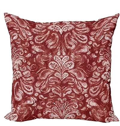 Autumn Decoration Vintage Throw Pillow Cushion Cover, Maroon Rust White Pillowcase 50*50 Decor Linen Square