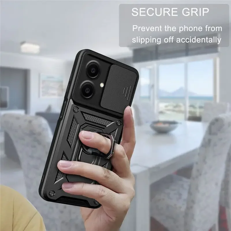 

For Samsung Galaxy Xcover 7 Pro Camera Shockproof Armor Case for Samsung Galaxy Xcover 7 Pro Car Magnetic Holder Ring Cover