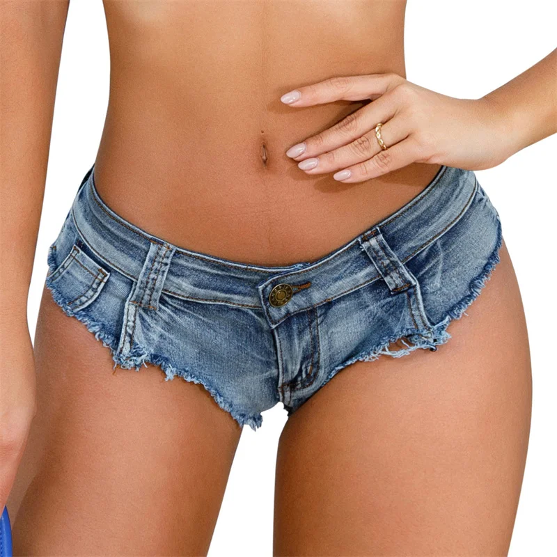 

Low-rise Hot Pants Women's Jeans High quality sexy nightclub Women's Denim Stretch Shorts Stretch Tassel