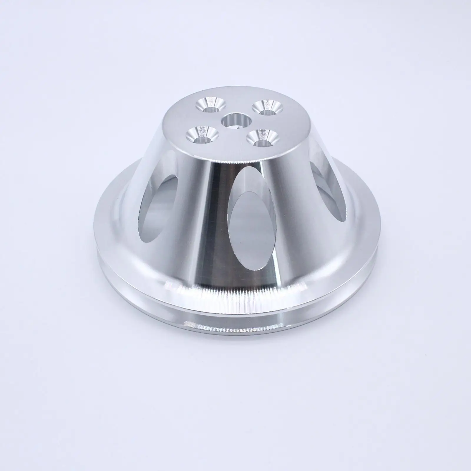 Automotive Single Groove Pulley Lightweight Aluminum Upper Water Pump Component for Chevy Small Block SBC 350