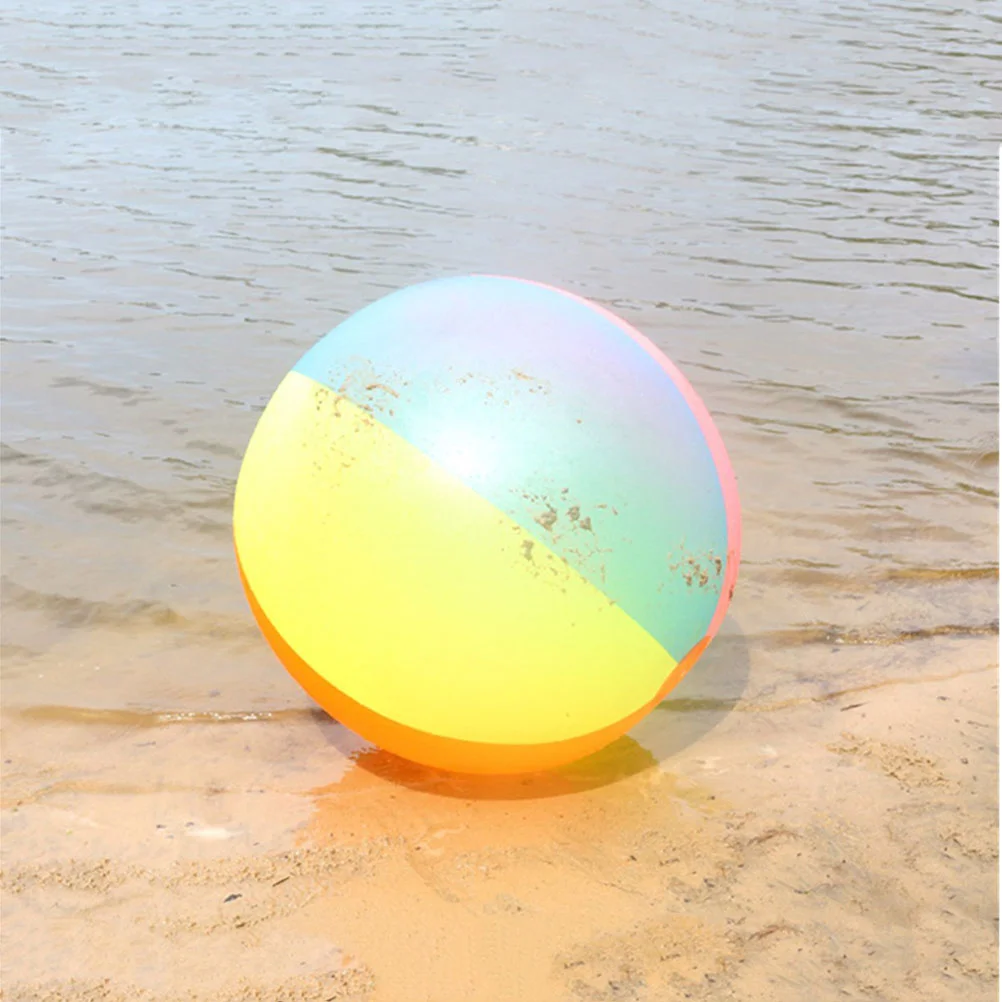 Aufblasbarer Regenbogen-Wasserball, Sommer, lustig, Wasserspaß, zum Spielen, Strandball, Poolball, Spielzeug für Kinder, aufblasbare Strandbälle