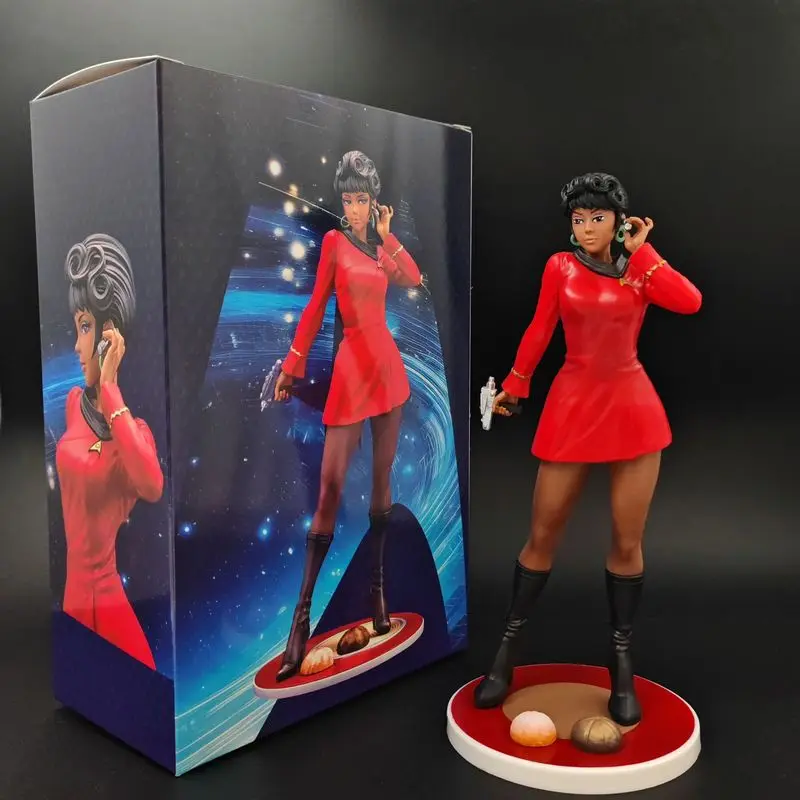

In Stock High Quality Star Trek Communication Officer Uhura Standing Posture Figurine Pvc Desktop Ornament Collection Model Toy