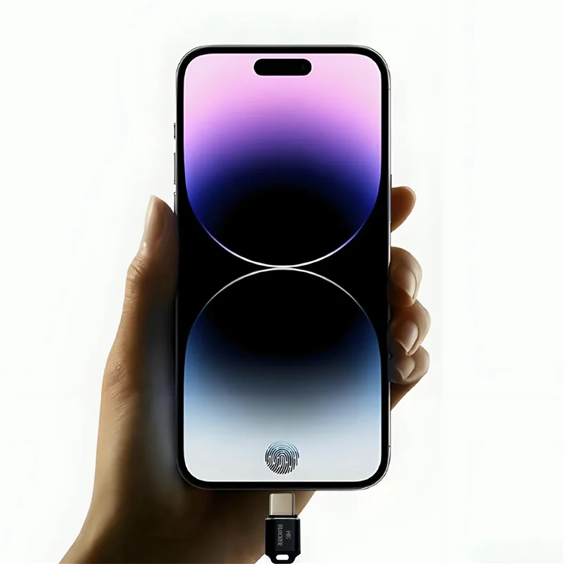 REPLA-3X 마이크 잠금 USB C 마이크 차단기 모든 USB C 장치용 마이크 사운드 보안 가드 검정색