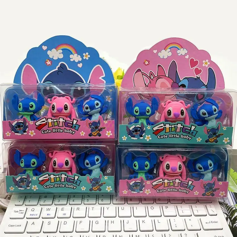Disney anime Stitch 3D eraser, creative cartoon style student children's detachable prize gift