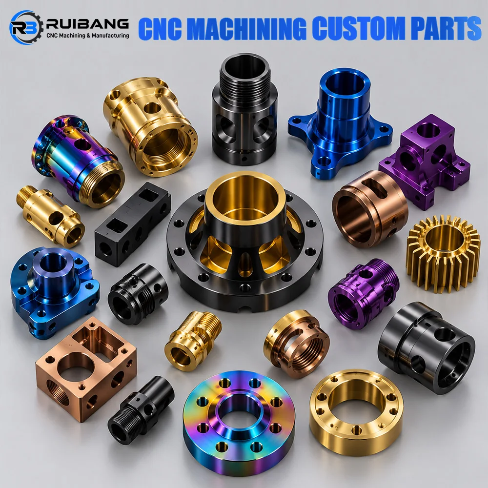Custom CNC Machined Metal Parts PVD Coating Surface Treatment Precision Stainless Steel Aluminum Components OEM ODM MOQ 1pc