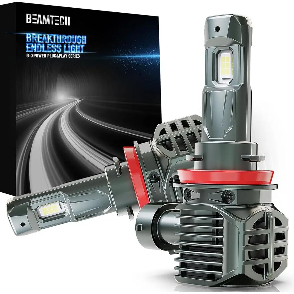 

H11 Bulbs, H8(H9) og Light, G-XPower Chips 6500K White Plug and Play, Pack o 2