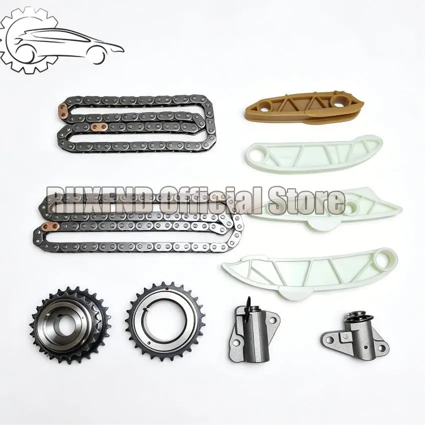 AUTO ENGINE PARTS Timing Chain Kit Set For HYUNDAI KIA D4HA D4HB 2.0L 2.2L L4 Diesel 2.0 2.2 L T OE 24361-2F000 2006-2015