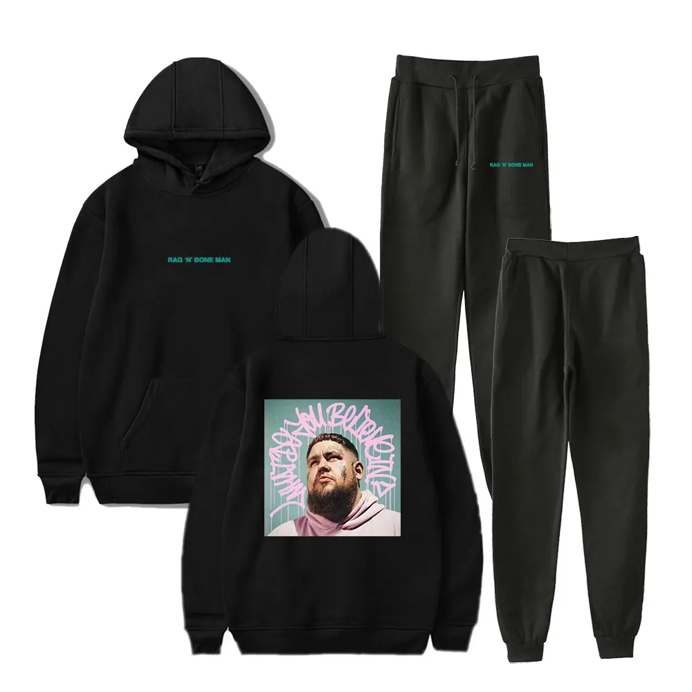 

Rag'n'Bone Man What Do You Believe In Album Photo Hoodie Unisex Jogger Pants Casual Two Piece Set Women Men Sweatsuits