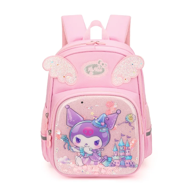 Mochila Sanrio de grande capacidade para estudante, mochila leve e casual, impermeável, resistente a manchas, nova M pequena