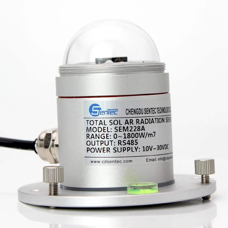 RS485 Industry Measuring Instruments Photovoltaic Pyranometer Silicon Solar Radiation Meter