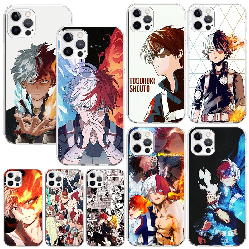 My Hero Todoroki Shoto Phone Case For Iphone 16 15 14 13 Pro Max 12 Mini 11 X Xr Xs 7 Plus 8 + Se 2020 Art Fundas Back Cover