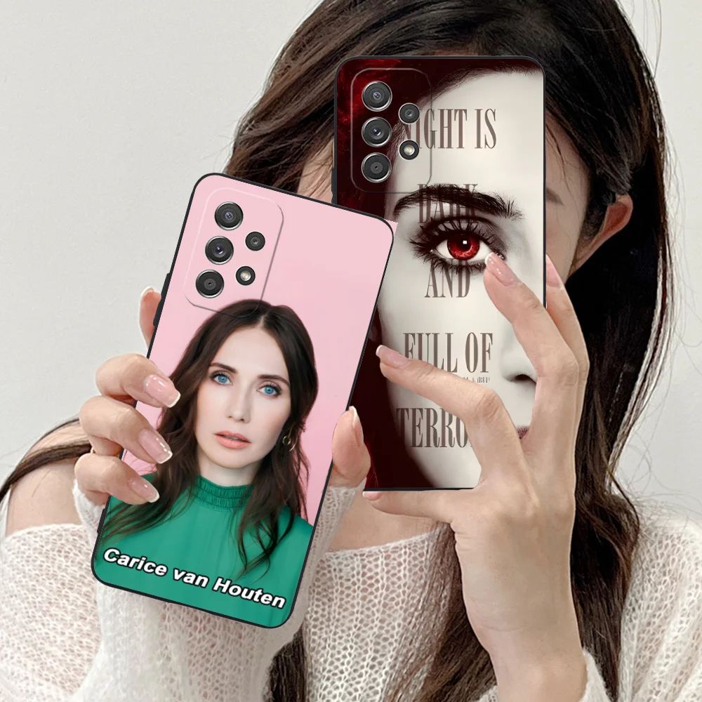 Mobile Carice van Houten Phone Case for Samsung Galaxy A73 72 71 70 55 54 53 52 35 34 32 23 14 13 5G Black Cellphone Smart Cover