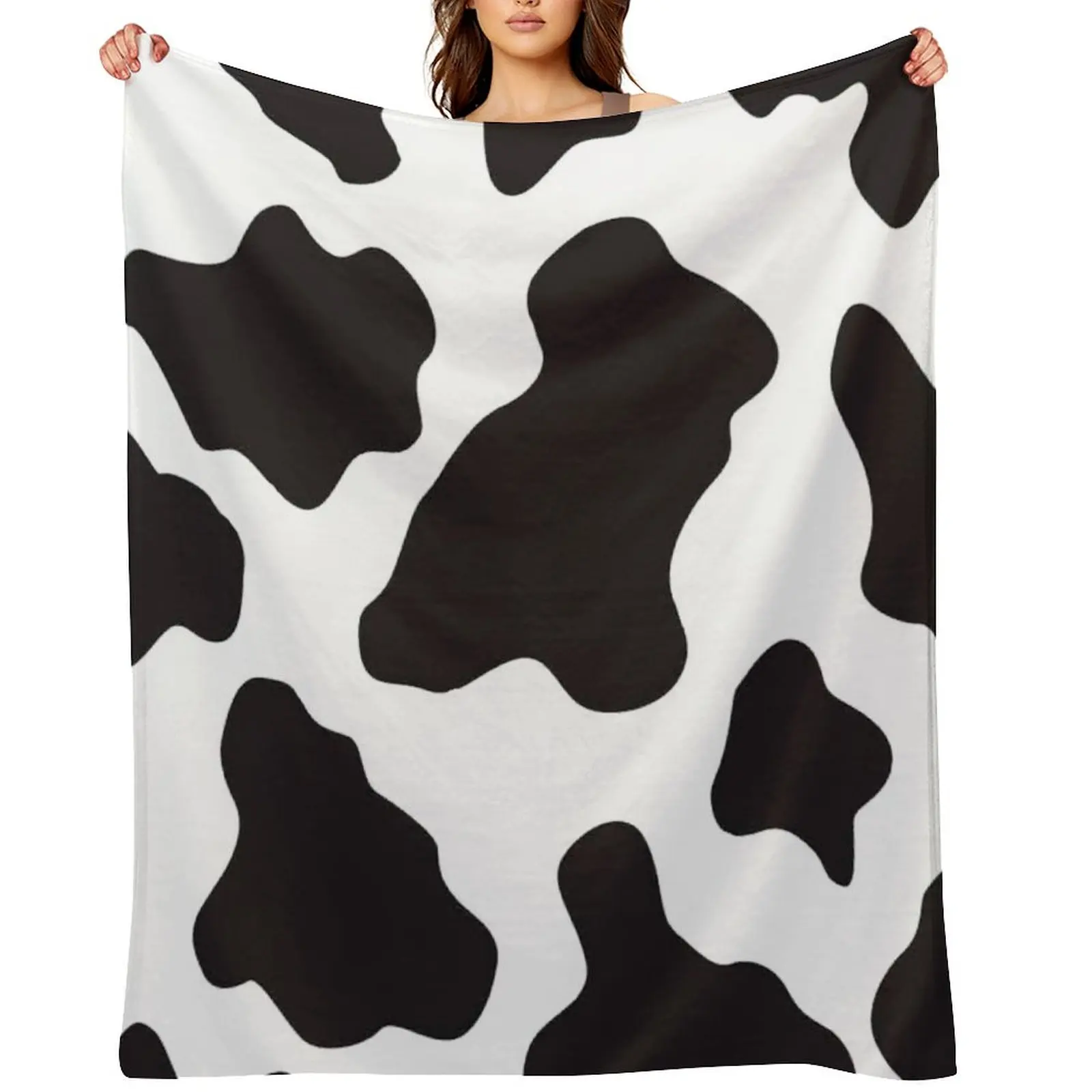 

Cow Animal Print Cowboy And Country Ranch Farm Style Throw Blanket Bed Decoratives Plaid on the sofa Quilt Blankets
