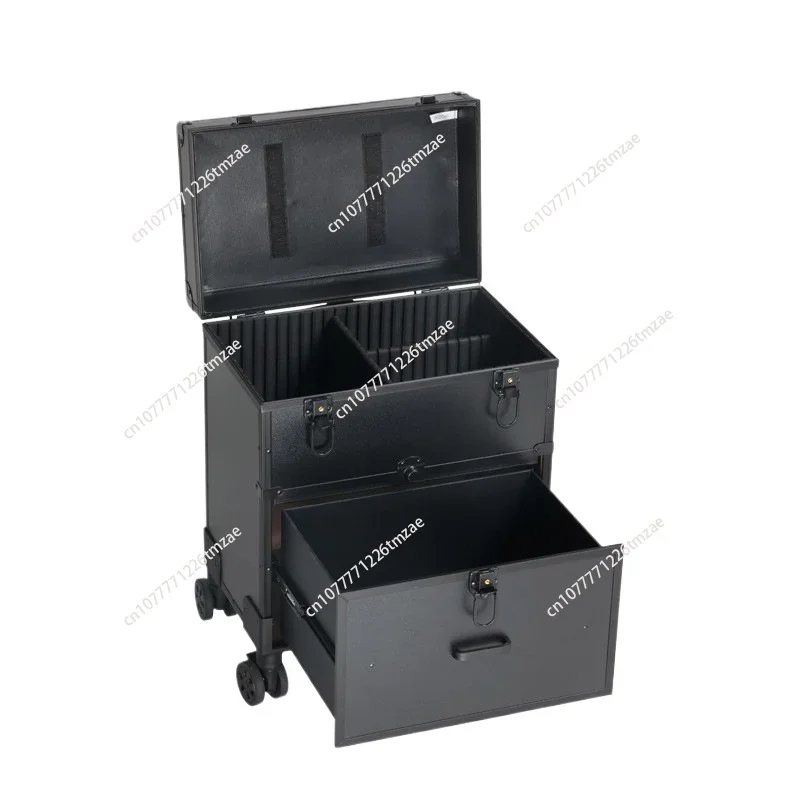 ABS aluminum alloy trolley cosmetic case hair and nail case universal wheel heel cosmetic case