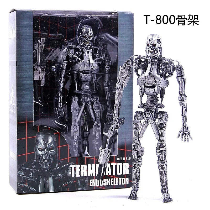 18cm Endoskeleton NECA Figure Terminator Figure 2 T-800 T-1000 PVC Action Figure Model Collection Desktop Decoration Kids Toys