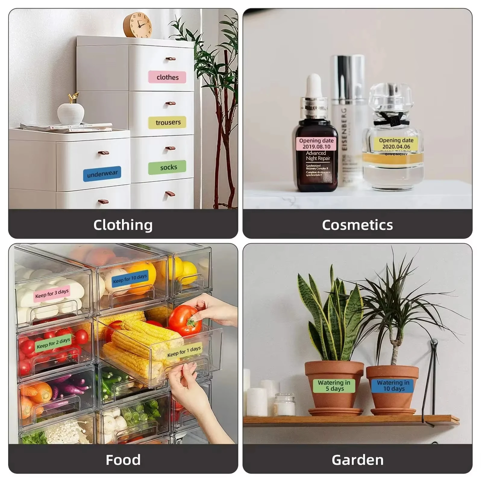 Household Storage Labels: 12x40mm Yellow Thermal Printer Tape, Self-Adhesive