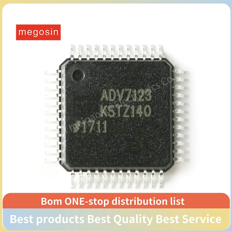 1PCS/LOT ADV7123KSTZ140 ADV7123KSTZ ADV7123 QFP48 10-bit high-speed video  chip