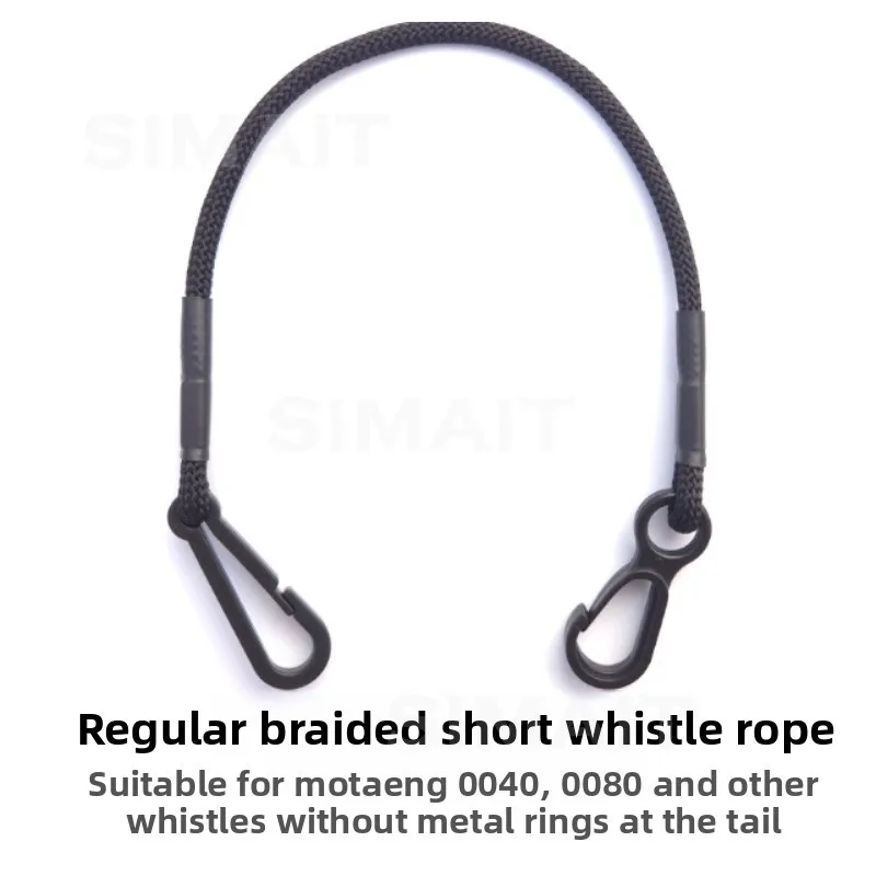 

Basketball Referee Woven Nylon Sweat-proof Short Whistle Rope, Whistle Lanyard