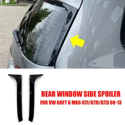 Car Rear Spoilers For VW Volkswagen Accessories Golf 6 MK6 GTI GTR GTD 2008 2009 2010 2011 2012 Back Window Wing Canards Splitte