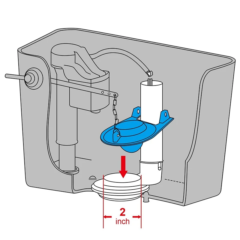 Chaîne de poignée de toilette en acier inoxydable, 10 pièces, chaîne de levage de clapet de toilette de remplacement, convient à la plupart des Flappers-A51M de toilettes