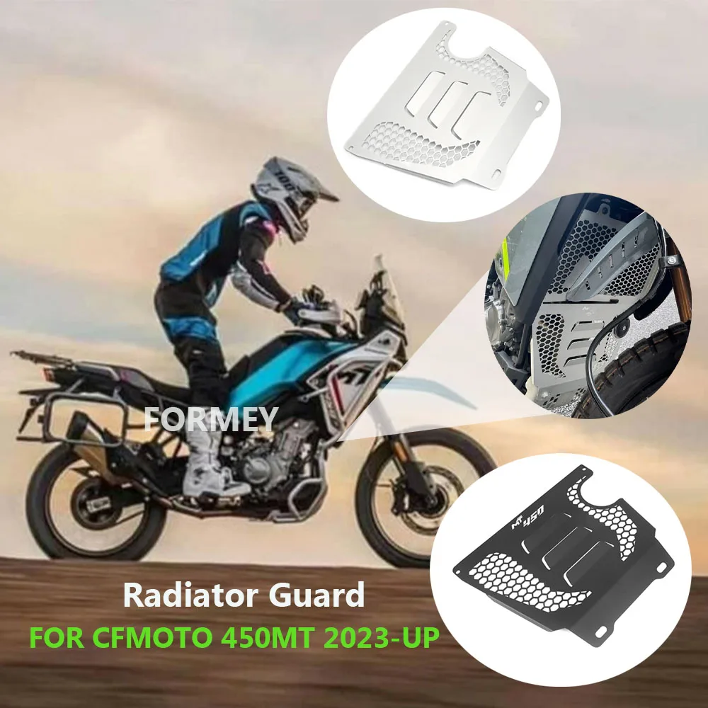 New Motorcycle Radiator Grill Oil Cooler Engine Water Tank Guard Protection Cover  FOR CFMOTO 450MT MT450 450 MT 450 2023-UP