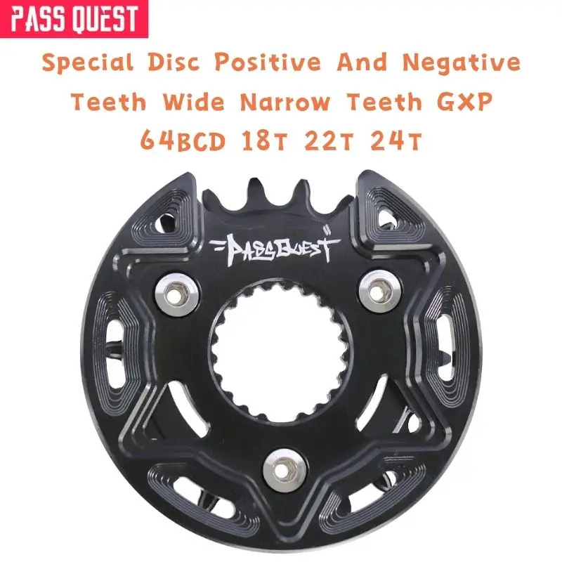 

Pass Quest BMX Special Disc Positive And Negative Teeth Wide Narrow Teeth FOR GXP 64BCD 18T 22T 24T Bike Performance Bike Parts