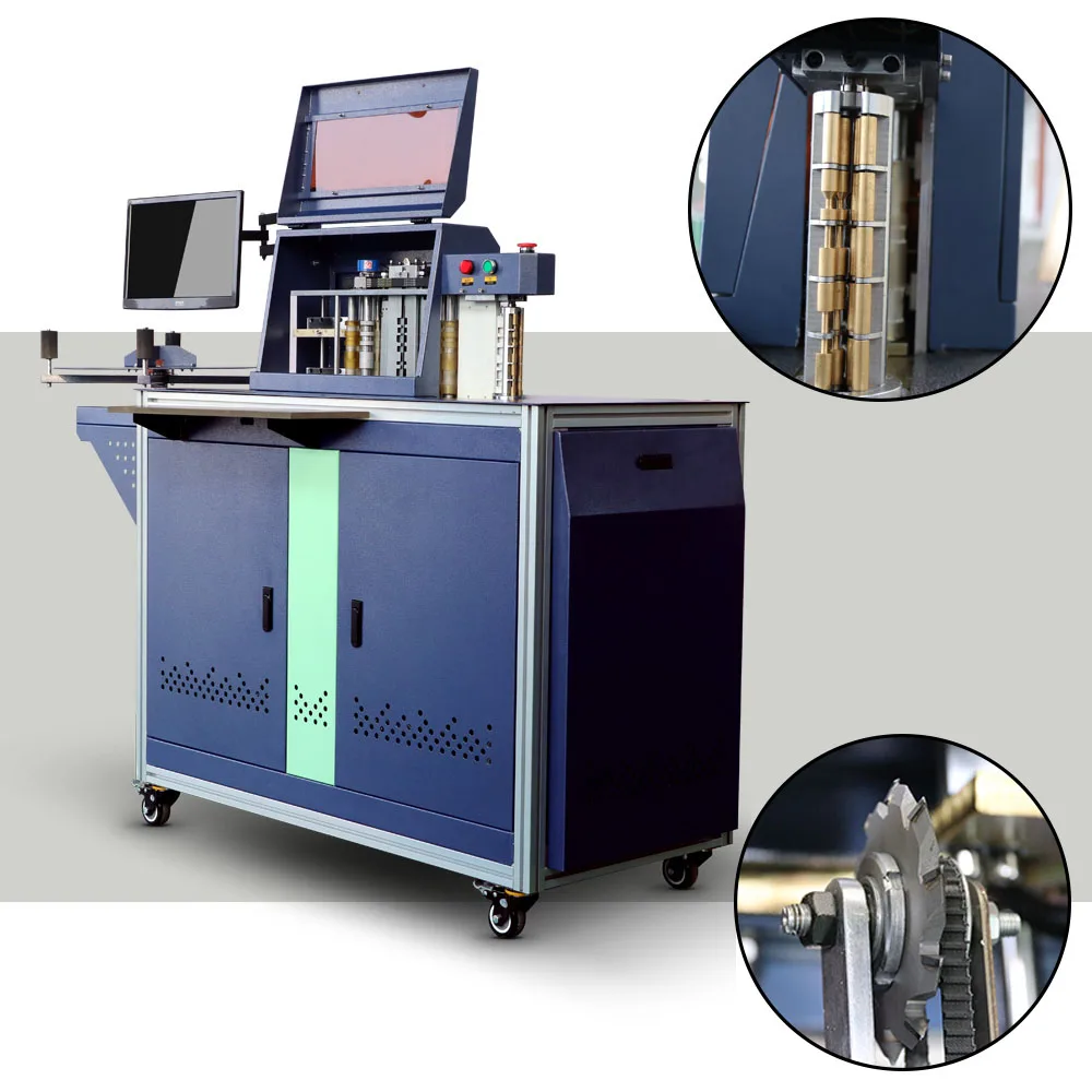 US Stock Automatic Channel Letter Fabrication Bender Machine for Aluminum Channelume/ Let-r-Edge Coil Bulk Wholesale