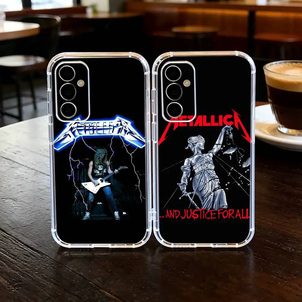 72 S-Seasons M-Metallica Band-d Funda transparente para teléfono SamsungA10,12,20,21S,30,31,40,50,51,52,70,71