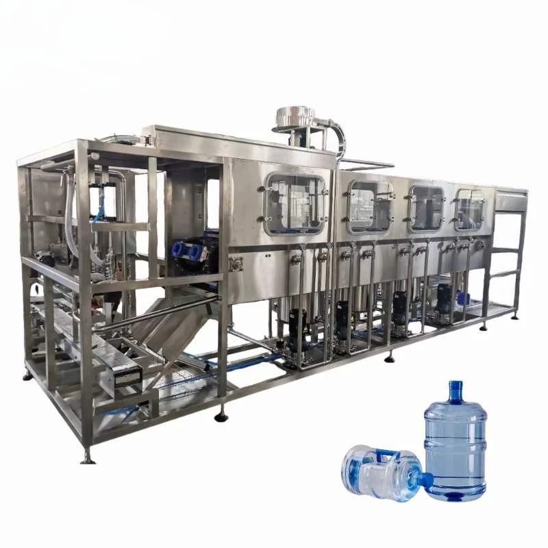 5 Gallon 20L PVC Barrel 3 in 1 Washing Filling Capping Water Filling Plant Custom
