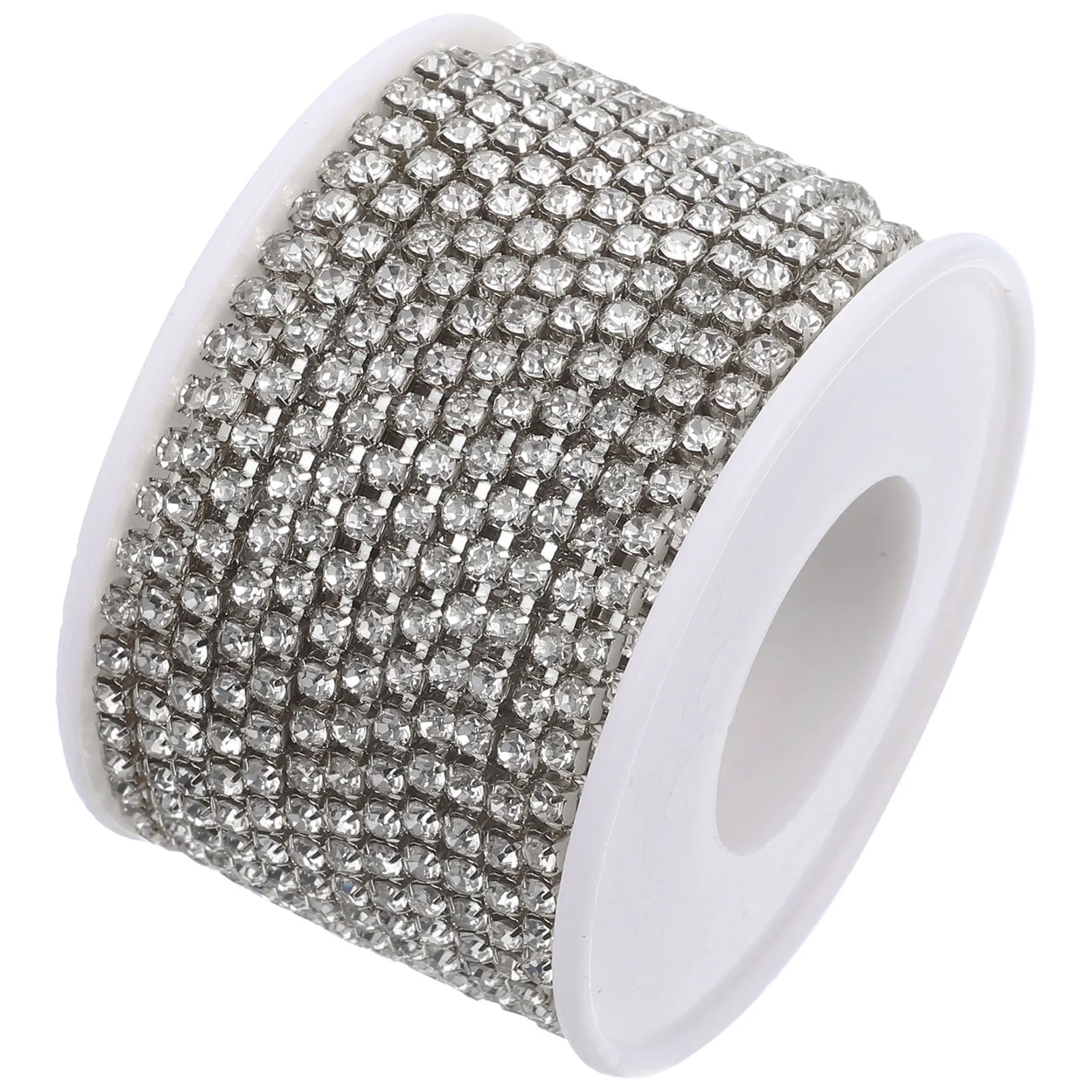 

Rhinestone Claw 10M Golden Base White Crystal DIY Sewing Jewelry Clothing Accessories Wedding Party Craft Supplies SS12